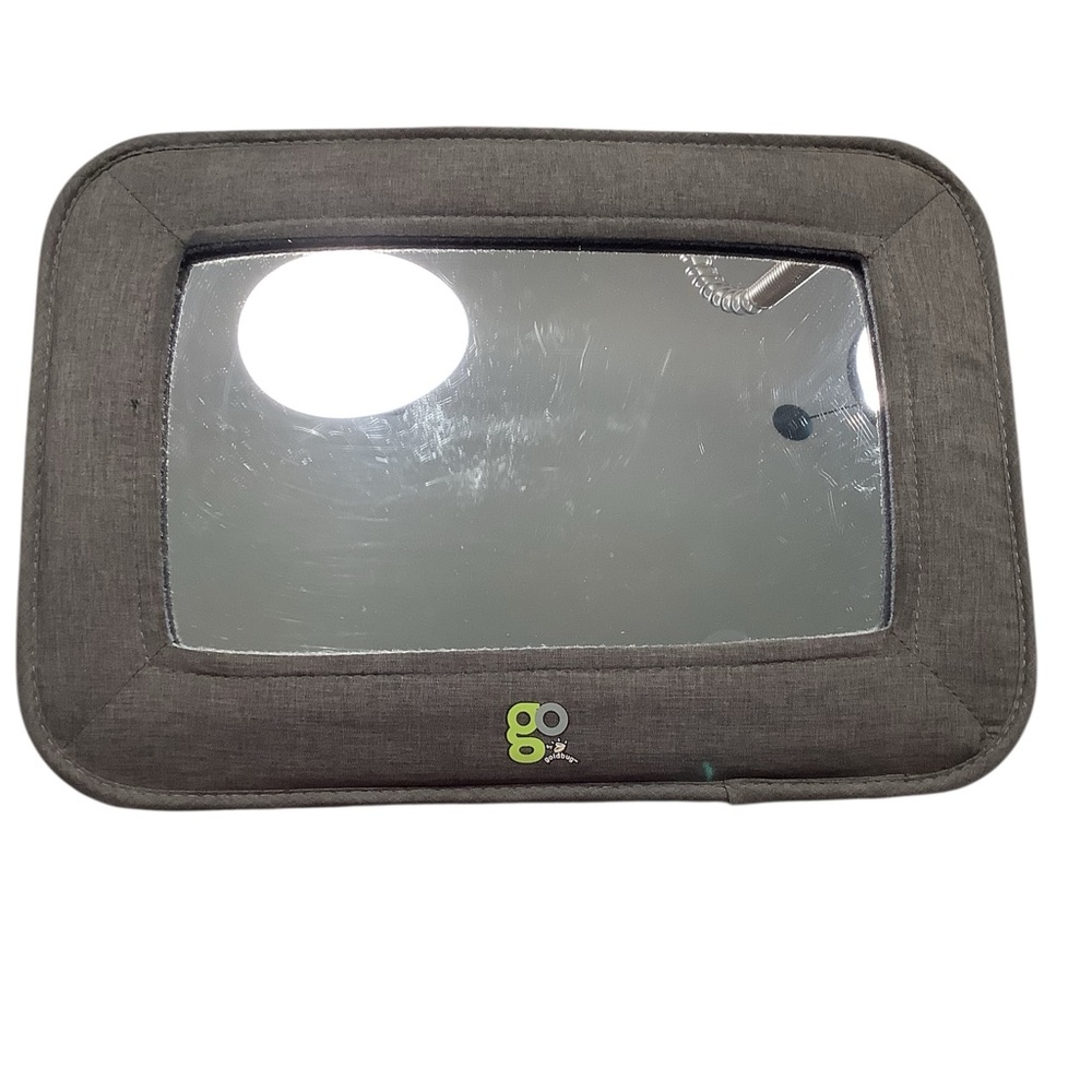 Gray Go Baby Car Seat Mirror for Kids. To See That Sweet Face While Driving.
